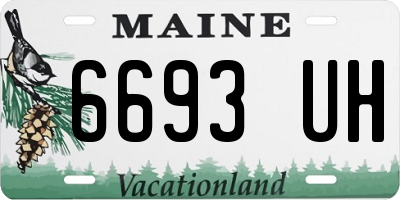 ME license plate 6693UH