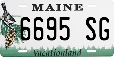 ME license plate 6695SG