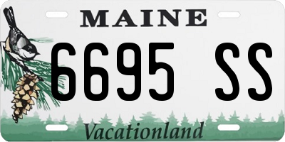 ME license plate 6695SS