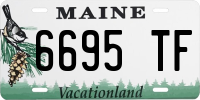 ME license plate 6695TF