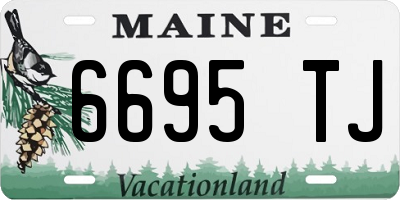 ME license plate 6695TJ