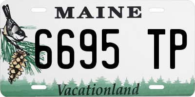 ME license plate 6695TP