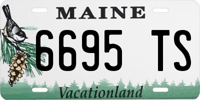ME license plate 6695TS