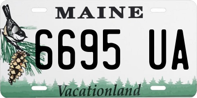 ME license plate 6695UA