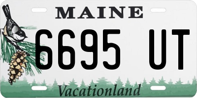 ME license plate 6695UT