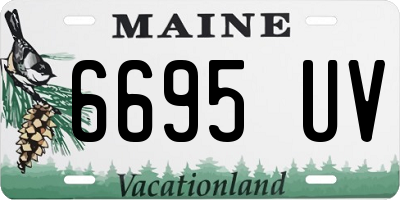 ME license plate 6695UV