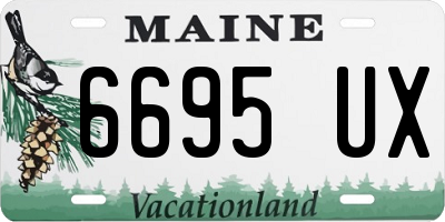 ME license plate 6695UX
