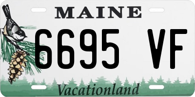 ME license plate 6695VF