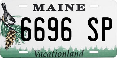 ME license plate 6696SP