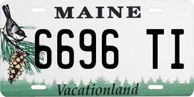 ME license plate 6696TI
