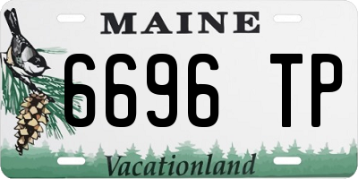 ME license plate 6696TP