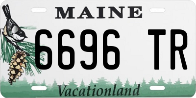 ME license plate 6696TR