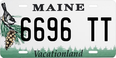 ME license plate 6696TT