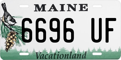 ME license plate 6696UF