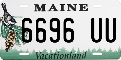 ME license plate 6696UU