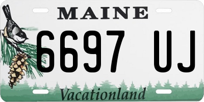 ME license plate 6697UJ