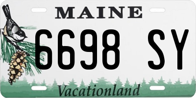 ME license plate 6698SY