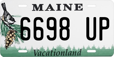 ME license plate 6698UP