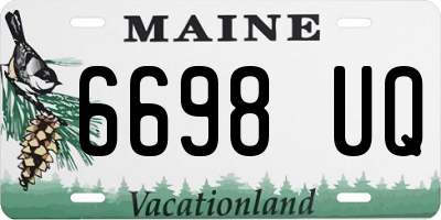ME license plate 6698UQ