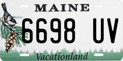ME license plate 6698UV