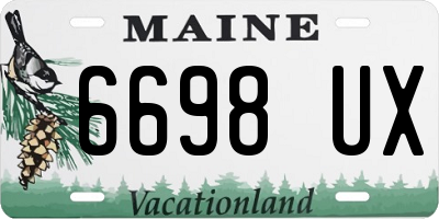 ME license plate 6698UX