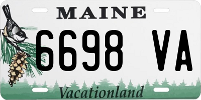 ME license plate 6698VA