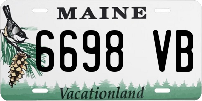 ME license plate 6698VB