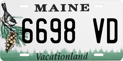 ME license plate 6698VD