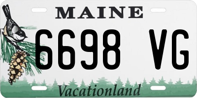 ME license plate 6698VG