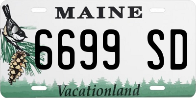 ME license plate 6699SD
