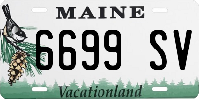 ME license plate 6699SV