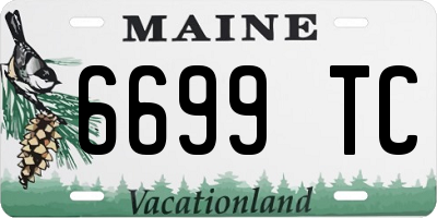ME license plate 6699TC
