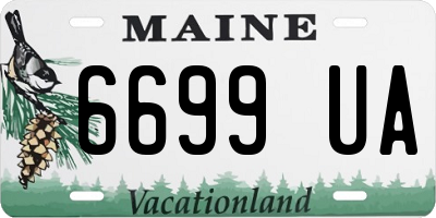 ME license plate 6699UA