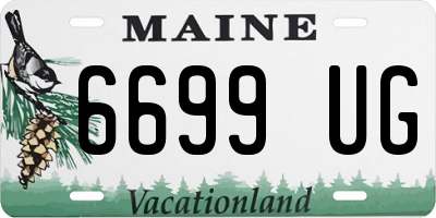 ME license plate 6699UG