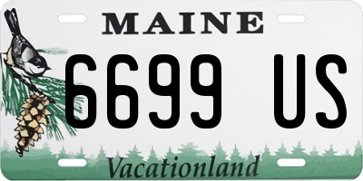 ME license plate 6699US