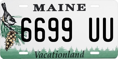 ME license plate 6699UU