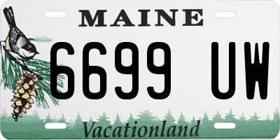 ME license plate 6699UW