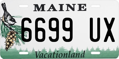 ME license plate 6699UX
