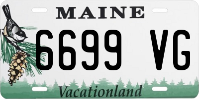 ME license plate 6699VG