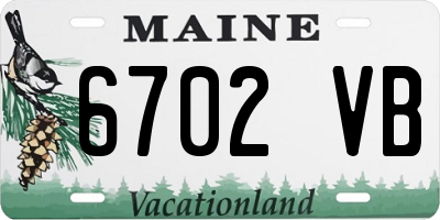 ME license plate 6702VB