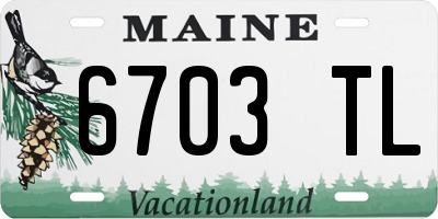 ME license plate 6703TL