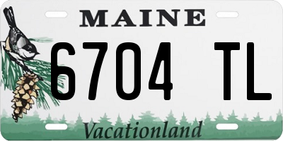 ME license plate 6704TL