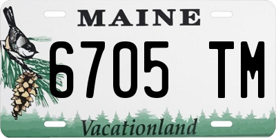 ME license plate 6705TM