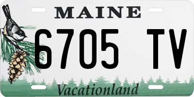 ME license plate 6705TV