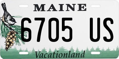 ME license plate 6705US