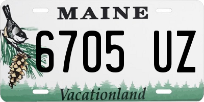ME license plate 6705UZ