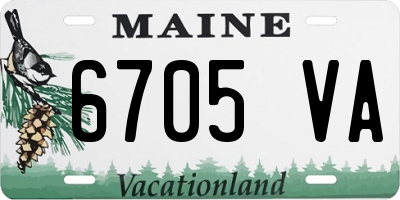 ME license plate 6705VA