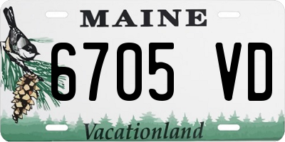 ME license plate 6705VD