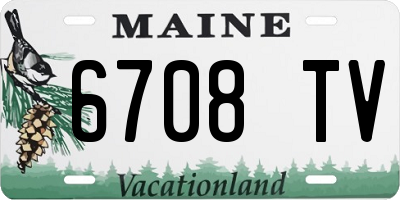 ME license plate 6708TV