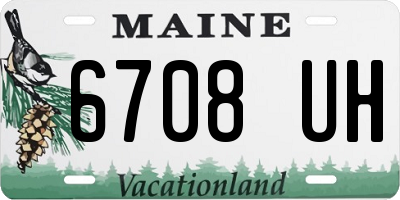 ME license plate 6708UH